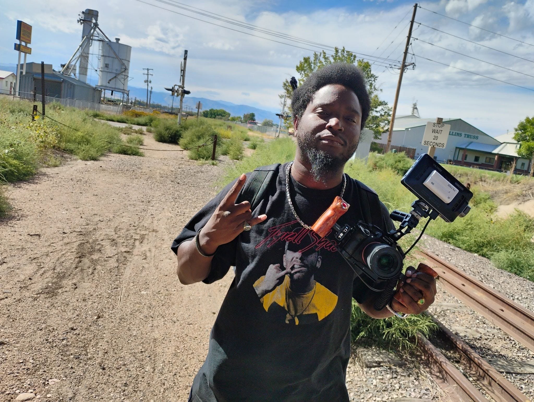 Jaz of J Sturgis Media with his professional camera
